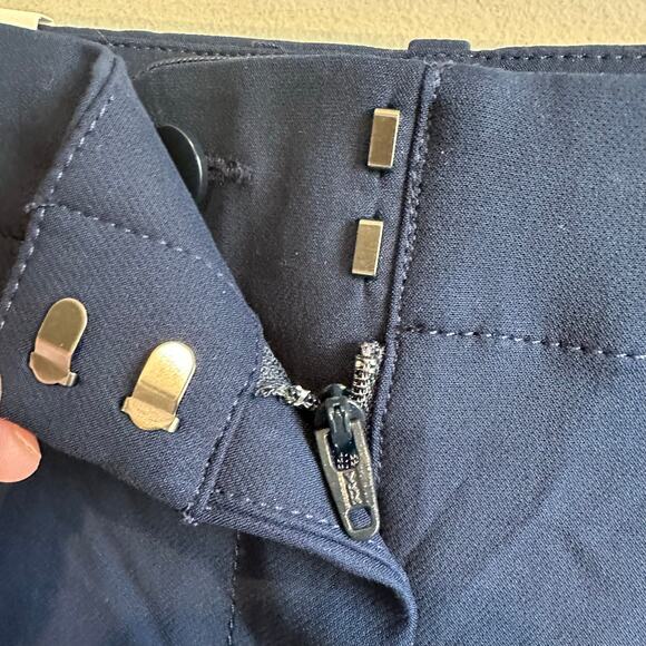 Banana Republic High-Rise Modern Slim Refined Ankle Pant Navy Blue 6 - Picture 7 of 14